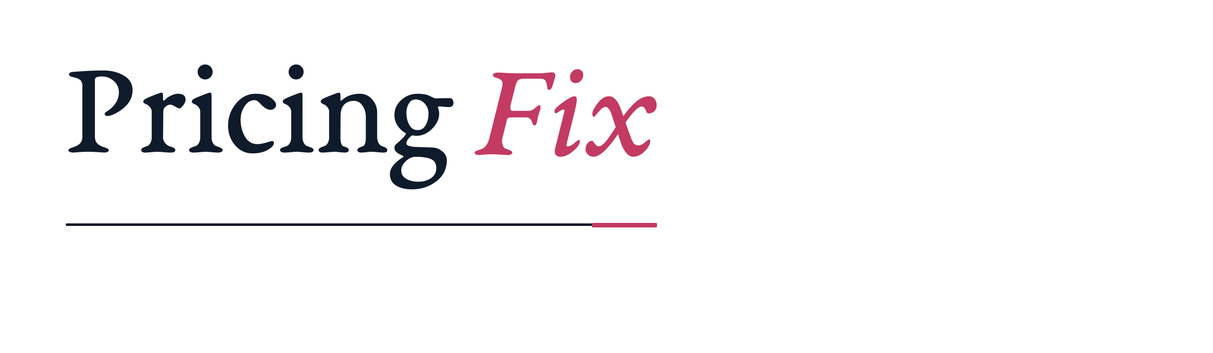Pricing Fix